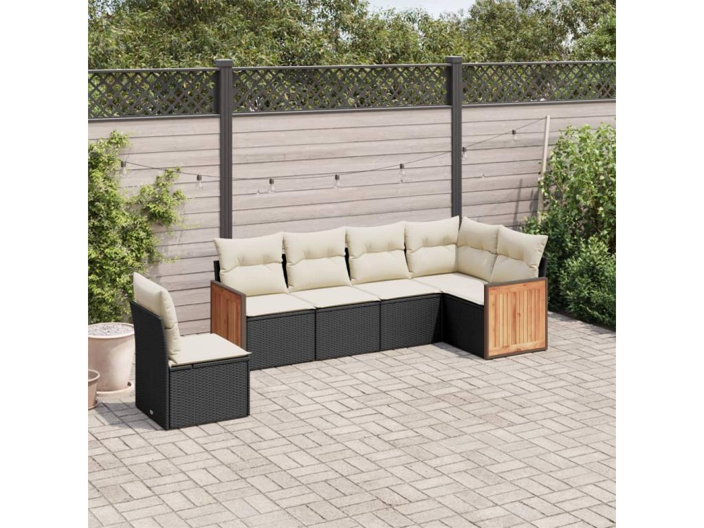 Black Woven Resin Wicker Outdoor Furniture Set - dlz1766456536129