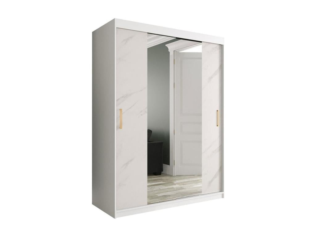 White Marble Wardrobe, 200 x 150 x 62 cm