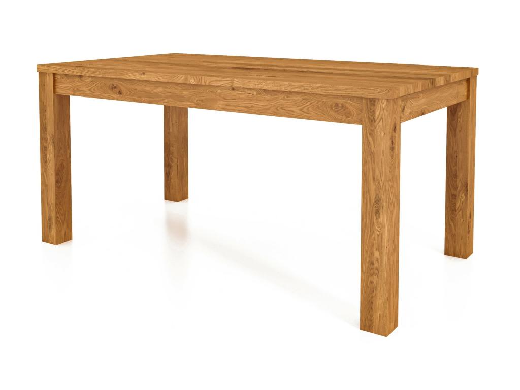 Natural Oak Wood Table, 80 x 120 cm