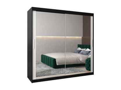 Black Wardrobe, 200 x 62 x 200 cm