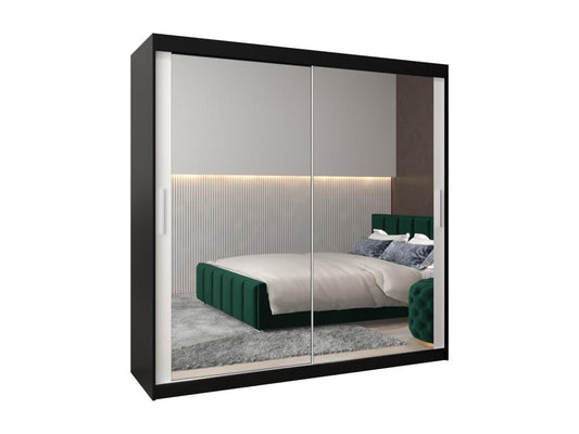 Black Wardrobe, 200 x 62 x 200 cm