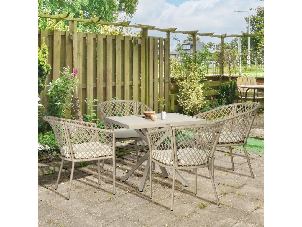 Beige Metal Home Furniture