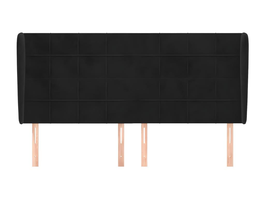 Black Velvet Home Furniture, 203 x 23 x 118 cm