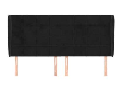 Black Velvet Home Furniture, 203 x 23 x 118 cm