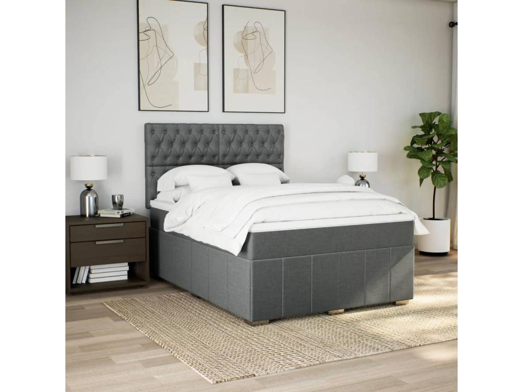 Gray Fabric Mattress, 140 x 200 cm