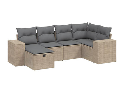 Beige Woven Resin Wicker Outdoor Furniture Set - dlz1766456951651