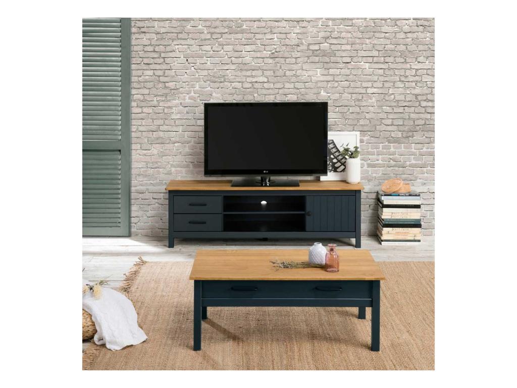 Blue TV Stand