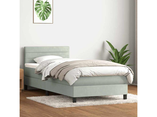 Gray Velvet Mattress, 80 x 210 cm