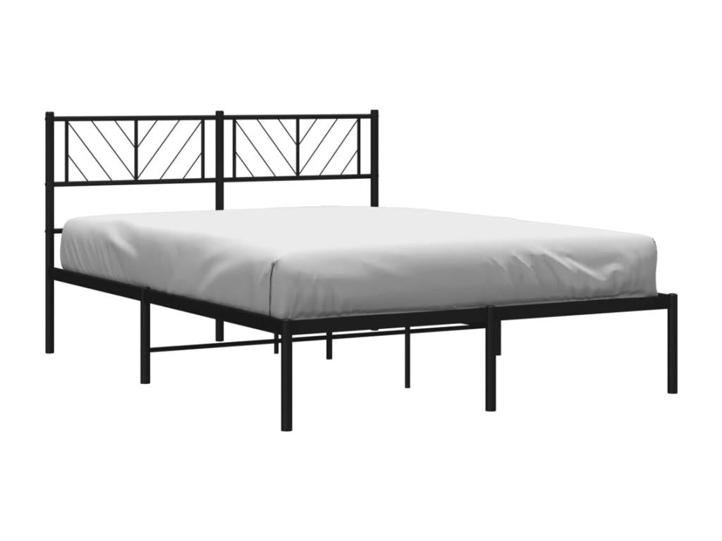 Black Metal Bed Frame, 120 x 200 cm