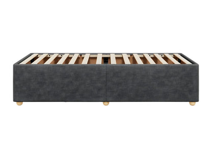 Gray Fabric Bed Frame, 90 x 200 cm