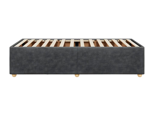 Gray Fabric Bed Frame, 90 x 200 cm
