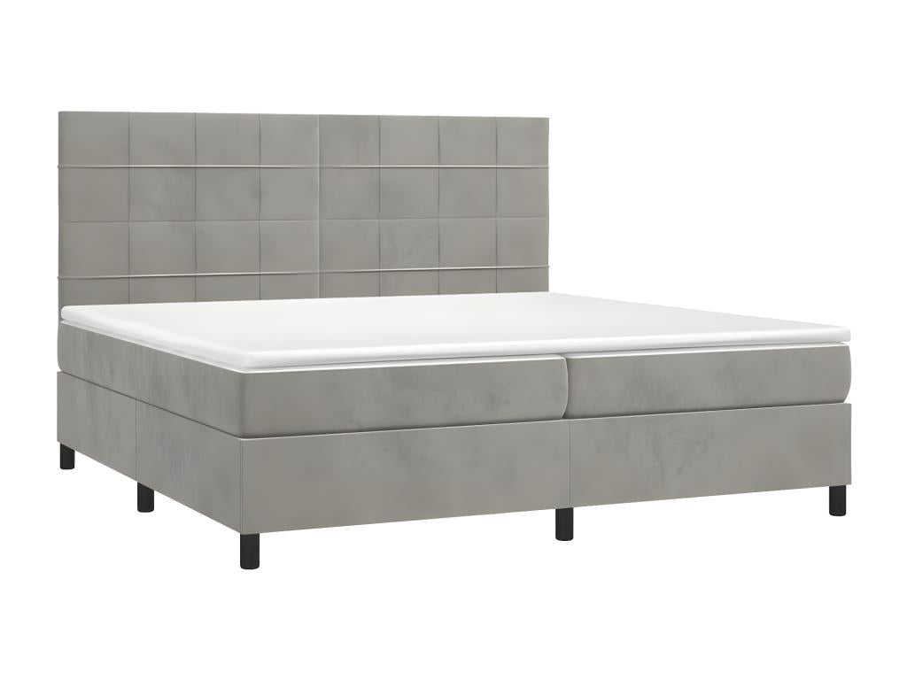 White Velvet Mattress, 200 x 200 cm
