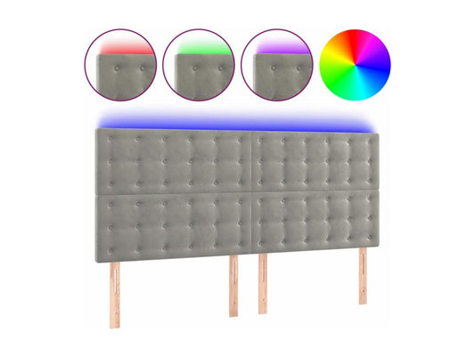 Gray Velvet Home Furniture, 200 x 5 x 118 cm