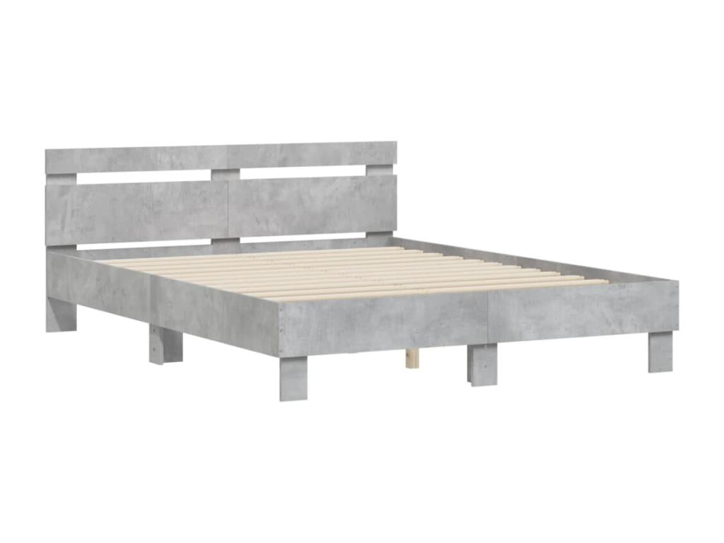 Gray Bed Frame, 140 x 200 cm - dlz1766457147513
